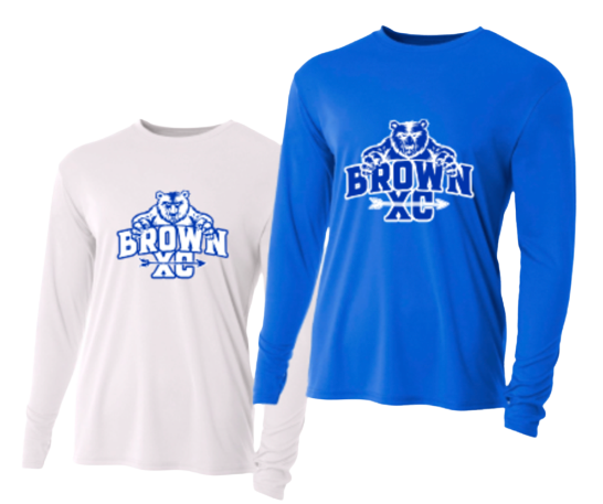 Brown XC long sleeve dry fit(new logo)