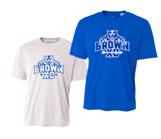 Brown XC short sleeve dry fit(new logo)