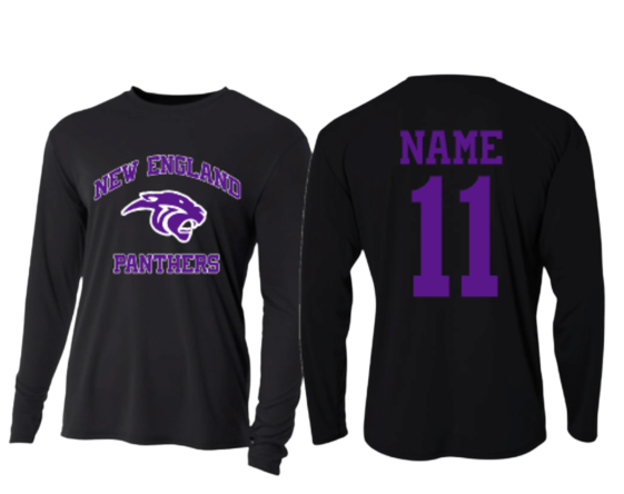 NE Panthers Long Sleeve Performance Tee