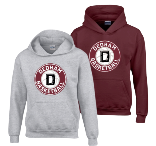 Dedham Metrowest Hooded Sweatshirt (Maroon or Grey)