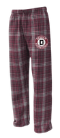 Dedham Metrowest basketball Flannel Pants Circle logo