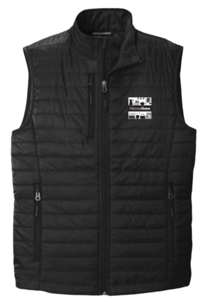 Welcome Home Packable Puffy Vest (embroidered logo)