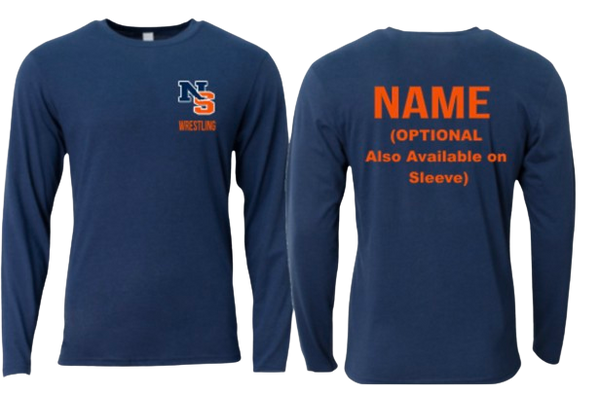 NSHS wrestling team long sleeve Cotton Tee