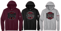 Dedham Metrowest Hooded Sweatshirt  Basketball Player Logo(Black,Maroon,Grey)