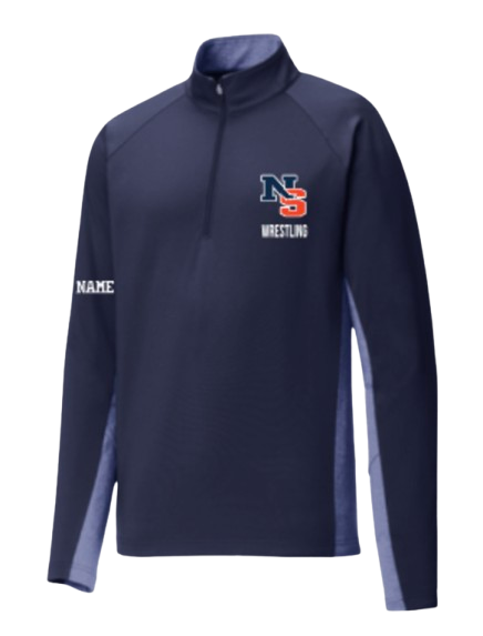 Newton South Color Block 1/4 Zip (New)