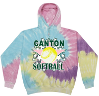 Canton LL Tie Dye Hoodie  (Full Glitter Logo)
