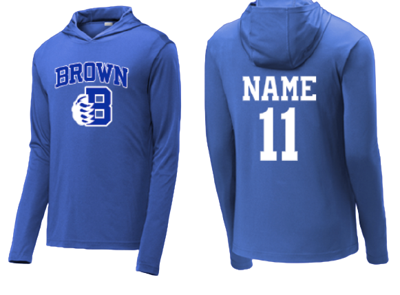 Brown Middle School Basketball Shooting Shirt
