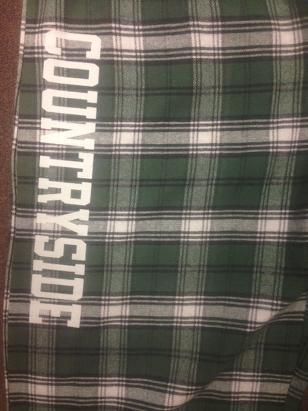 Flannel Pants with vertical screen