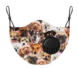 Dog Printed Mask