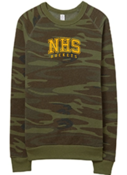 Alternative apparel top camo sweatshirt