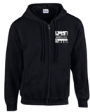 Welcome Home Full Zip Hoodie available in Black and White