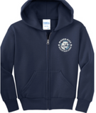 M-R Full Zip Up Hooded Sweatshirt (YXS-AXL)