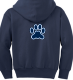 M-R Full Zip Up Hooded Sweatshirt (YXS-AXL)