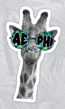 Aephi Giraffe with Glasses Workout Tank(Tulane University will be under giraffe)