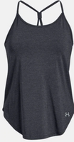 Black heather Under Armour sports style stadium tank