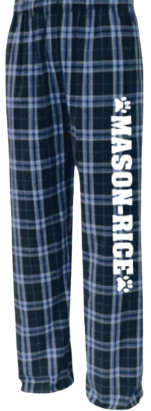 M-R Flannel Pants, Vertical Logo (YS-AXL)