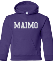 Maimonides Solid Hoodie with Glitter Logo