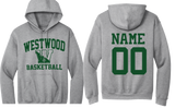 Westwood Travel Basketball Hooded Sweatshirt (Grey or Dark Green Available)