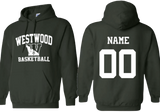 Westwood Travel Basketball Hooded Sweatshirt (Grey or Dark Green Available)