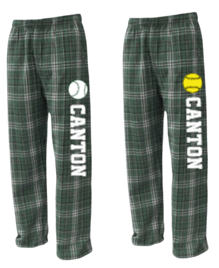 Canton LL Flannel Pants, Vertical Logo (YS-AXL)
