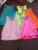 Zebra Print Reversible Pinnie