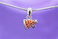 Football Necklace, Cheerleader Necklace, Megaphone Necklace