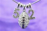 Football Necklace, Cheerleader Necklace, Megaphone Necklace