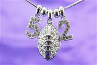 Football Necklace, Cheerleader Necklace, Megaphone Necklace