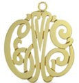 Monogram Necklace Silver/Gold