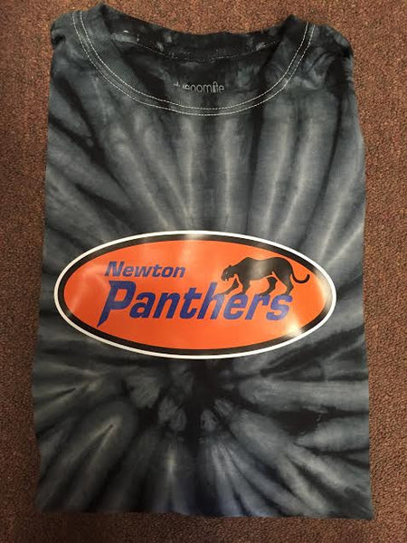 Newton Panthers Long Sleeve Tie Dye Tee Shirt