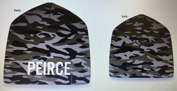Peirce Knit Embroidered Camo Hat