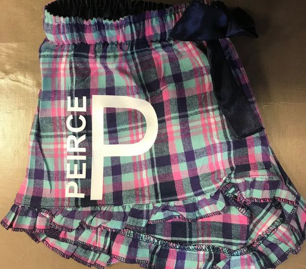 Flannel Ruffle Short (logo as pictured)
