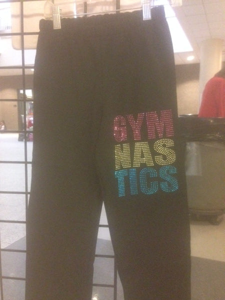 Gymnastics rhinestone sweatpants