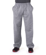 Open Bottom Sweatpant with Pockets and Embroidered Logo